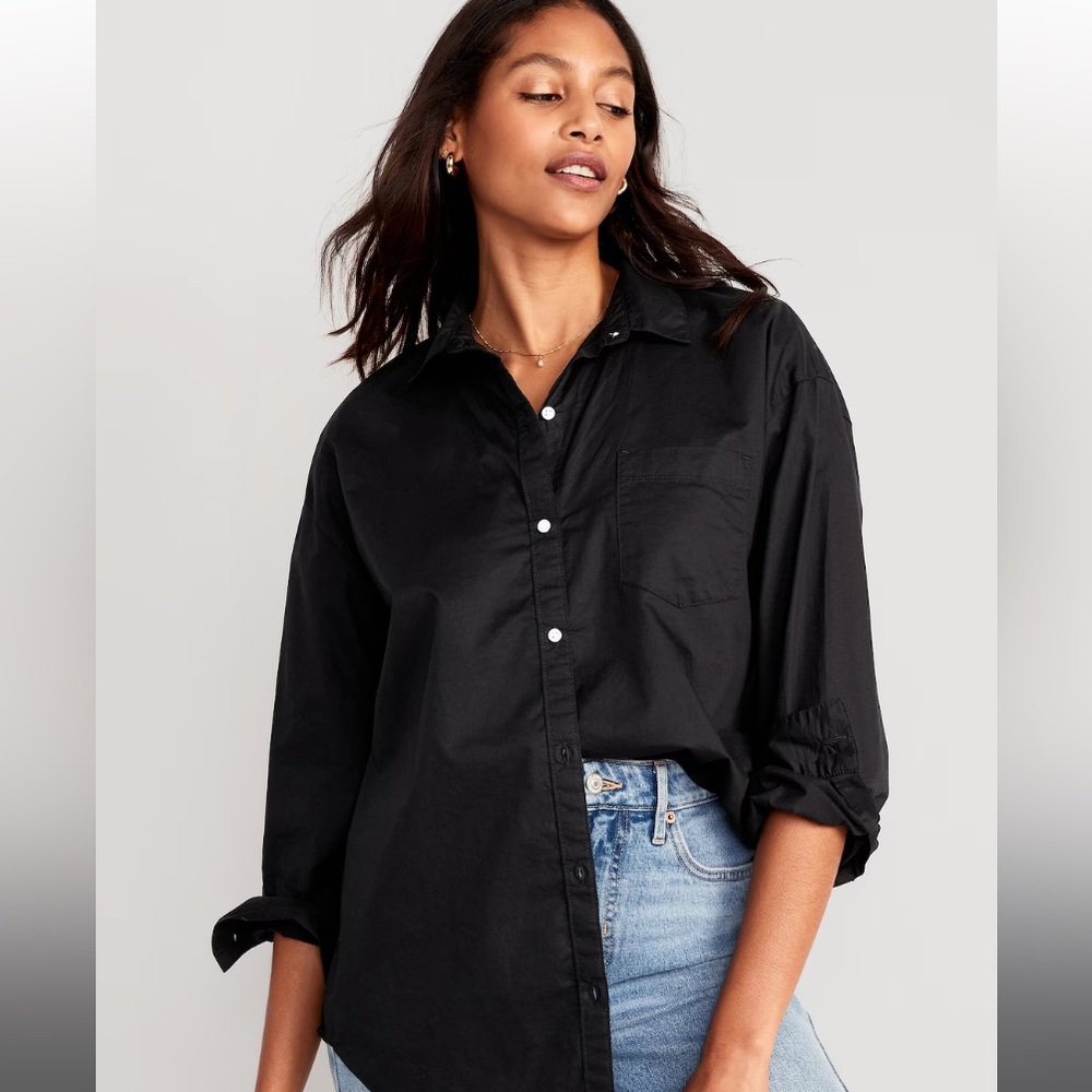 Old Navy Oversized Button Down Boyfriend Shirt
